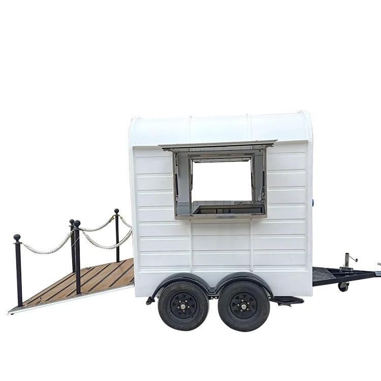 factory price food truck  cart cooking trailer kiosk Fully catering Equipped catering  pizza restaurant Kitchen outdoor street