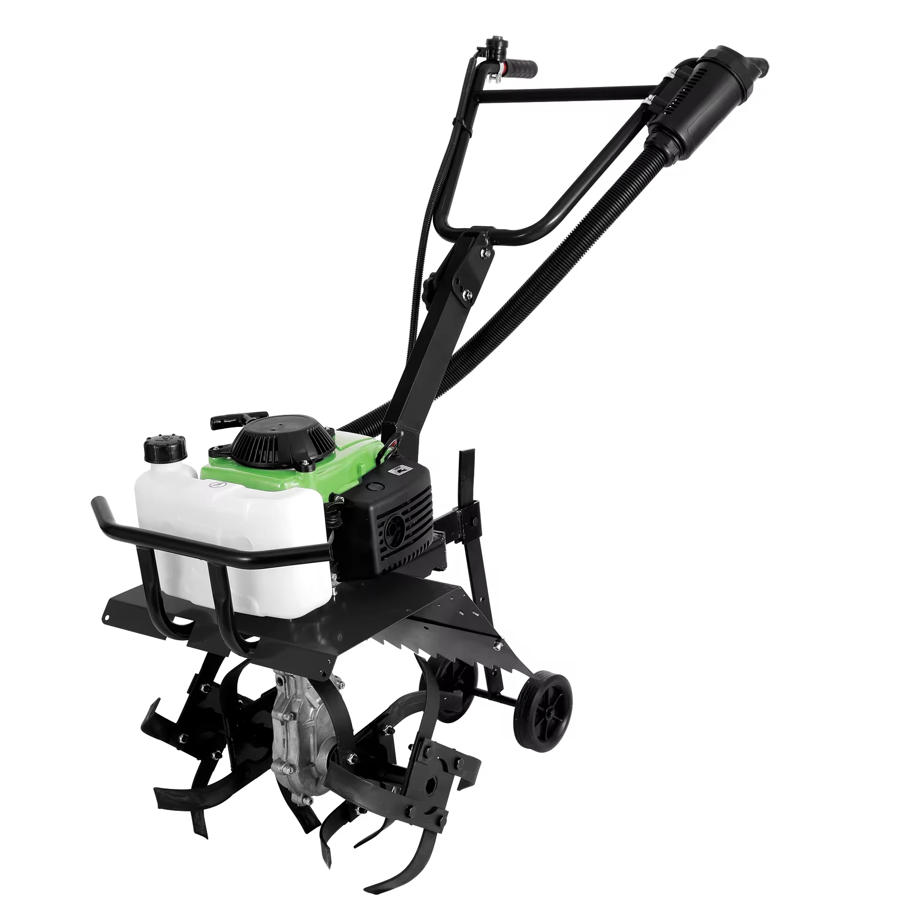 Customization 4 Stroke 53.3CC Gasoline Tiller Mini Lightweight Hand Push Garden Cultivators for Loosen Soil