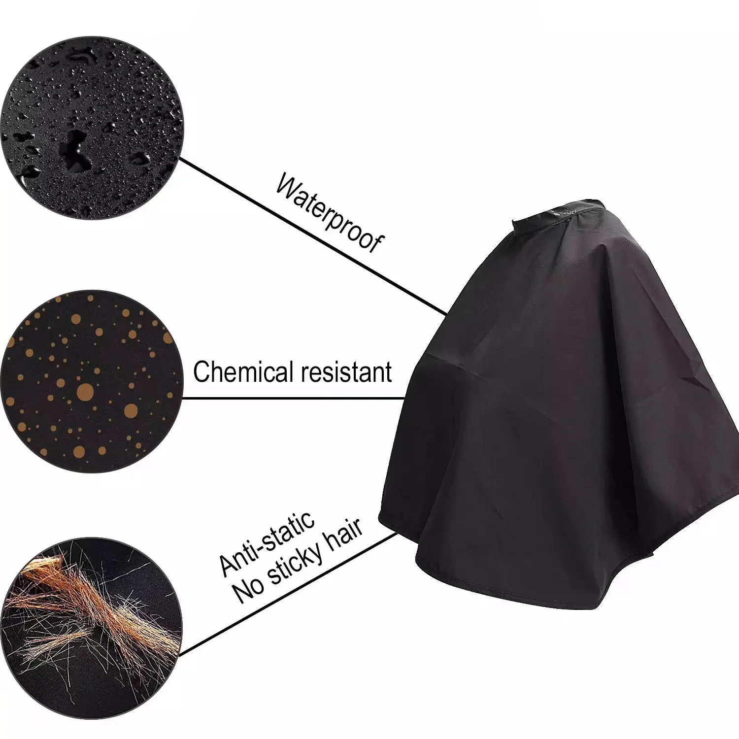 wholesale hair cutting make up cape beauty salon waterproof pink clients smock for girl