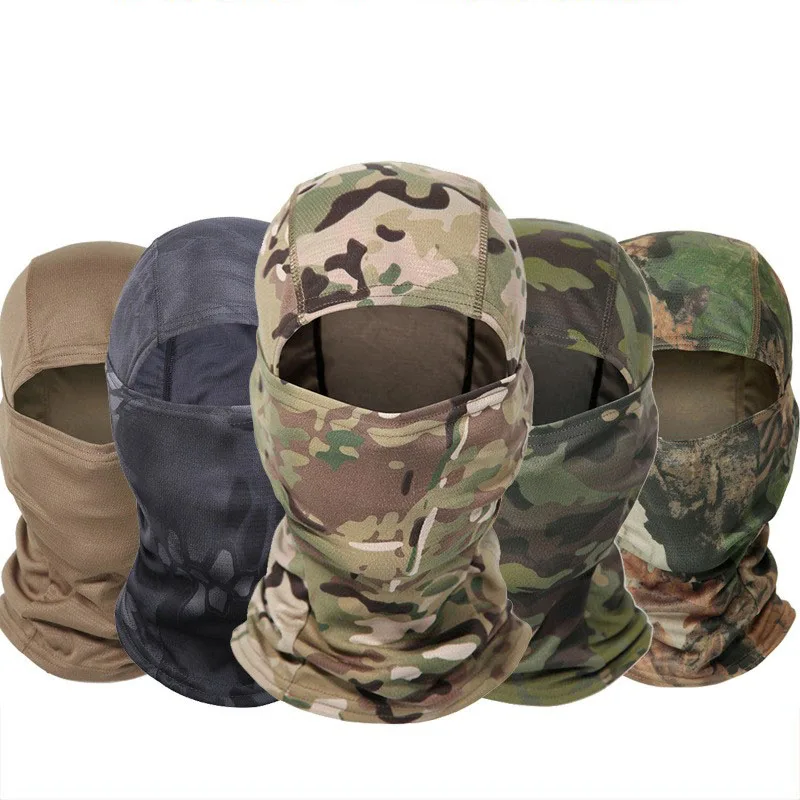 Camouflage Bandana Tactical Neck Gaiter Biker Cycling CS Party Seamless Tube Face Mask Cover Scarf Shield