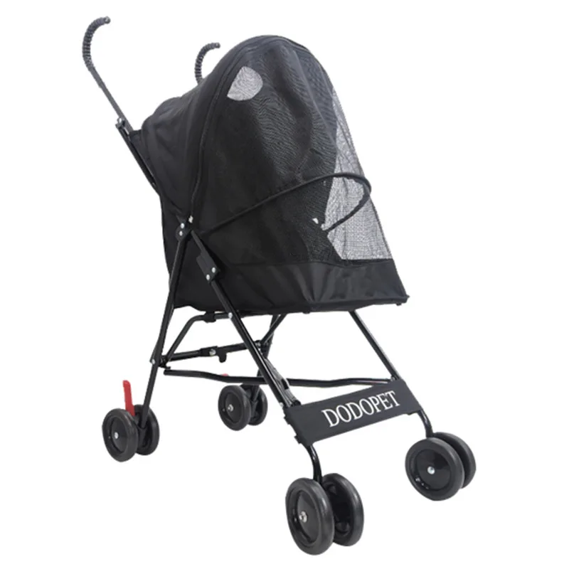 
Outdoor High Quality Pet Trolley Four Wheels folding Twin Dog Durable Stroller for Walking 