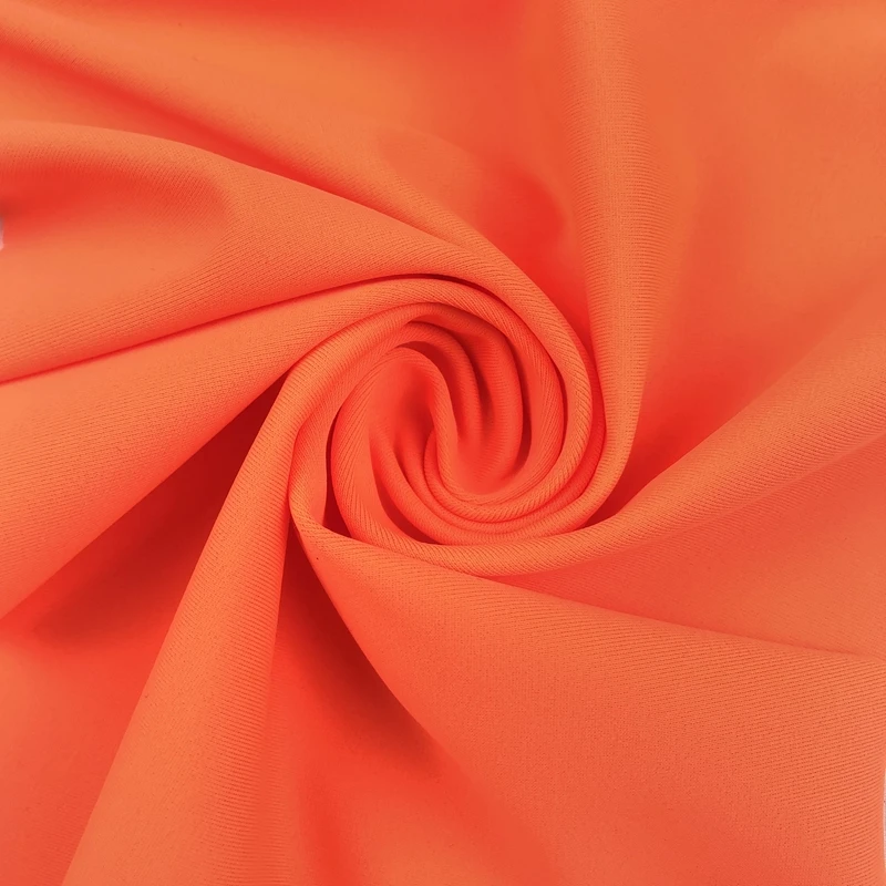 plain dye lightweight breathable full dull spandex 18% nylon 82% kitted stretch swimwear fabric