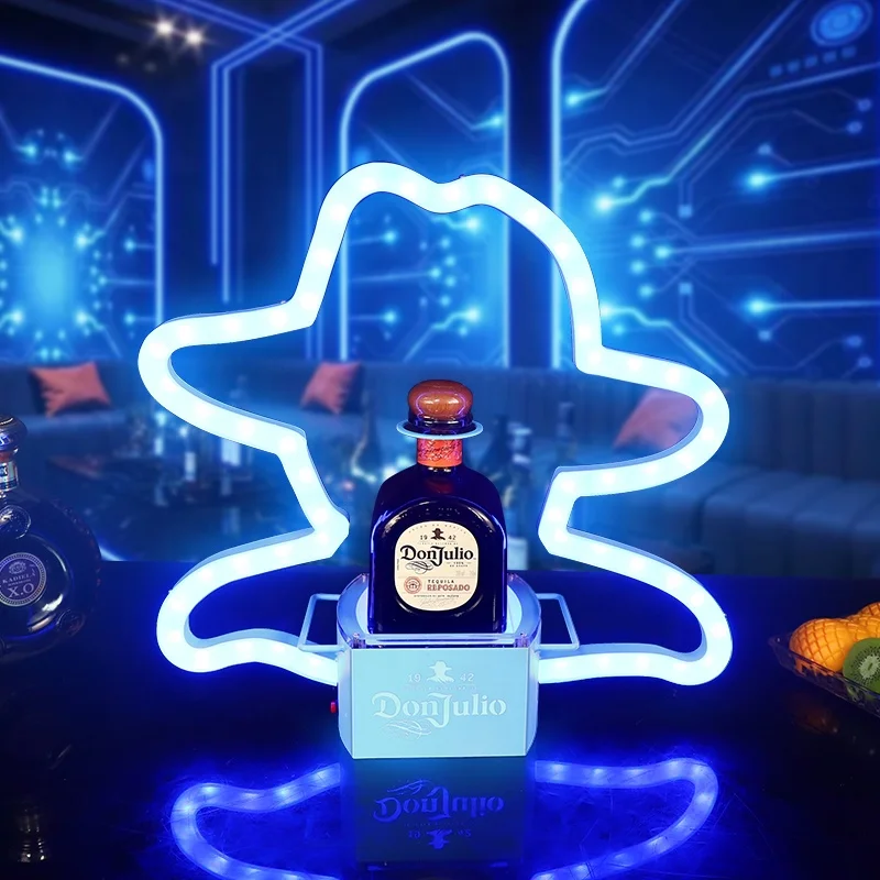 2024 Bar Rechargeable Night Clup VIP Service Sign Don Julio 1942 Tequila Bottle Presenter