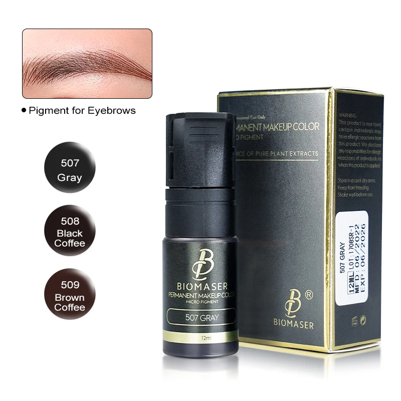 Biomaser permanent makeup pigment mircopigment for machine and micro blading Pigmentos De Maquillaje Permanente