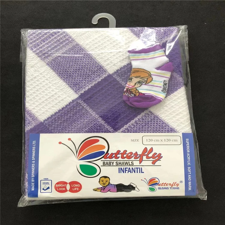 baby shawl fringe design soft warm baby blanket