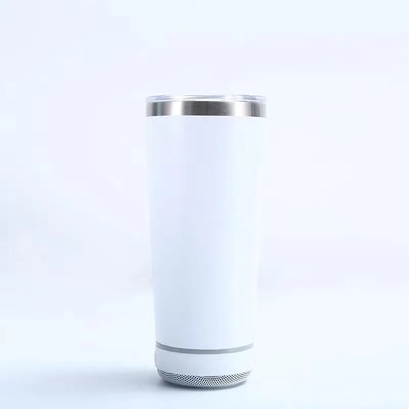 USB Drink ware 20 oz Stainless Steel Wireless Bluetooth Tumbler Music Smart Mug Bottle With Bluetooth