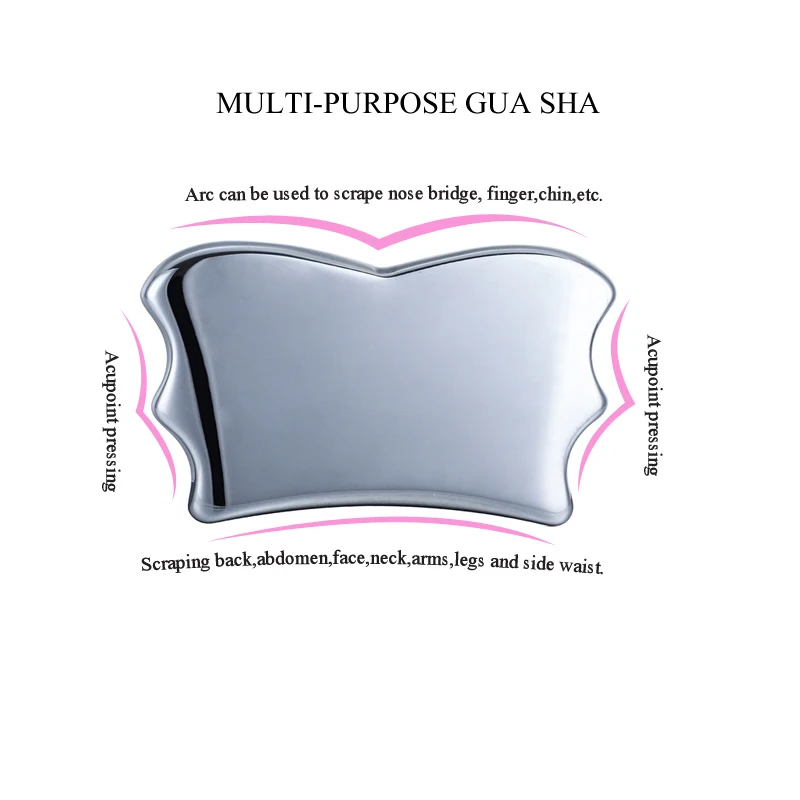 High Quality Custom Guasha 100% Natural Terahertz Gua Sha Stone Board Body Facial Care