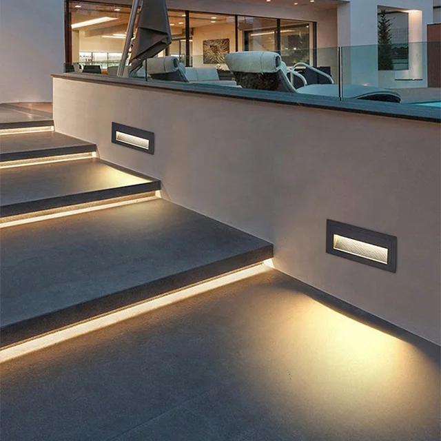 Factory Wholesale Outdoor Lighting Wall Recessed Waterproof COB LED Stair Case Step Light