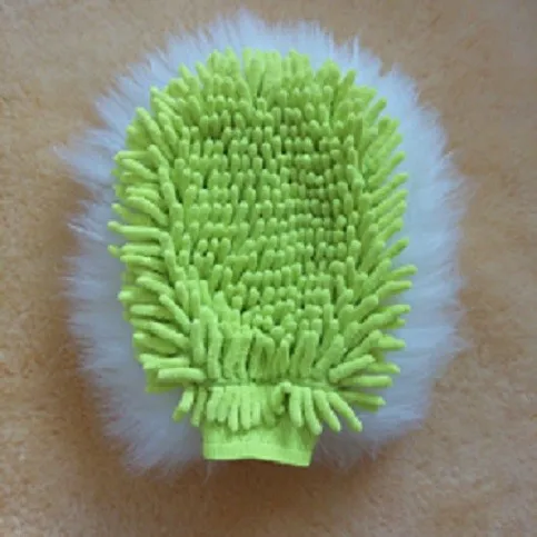 Manufacture Car Wash Microfiber Chenille Gloves Double-faced Sheepskin Car Cleaning gloves for car cleaning