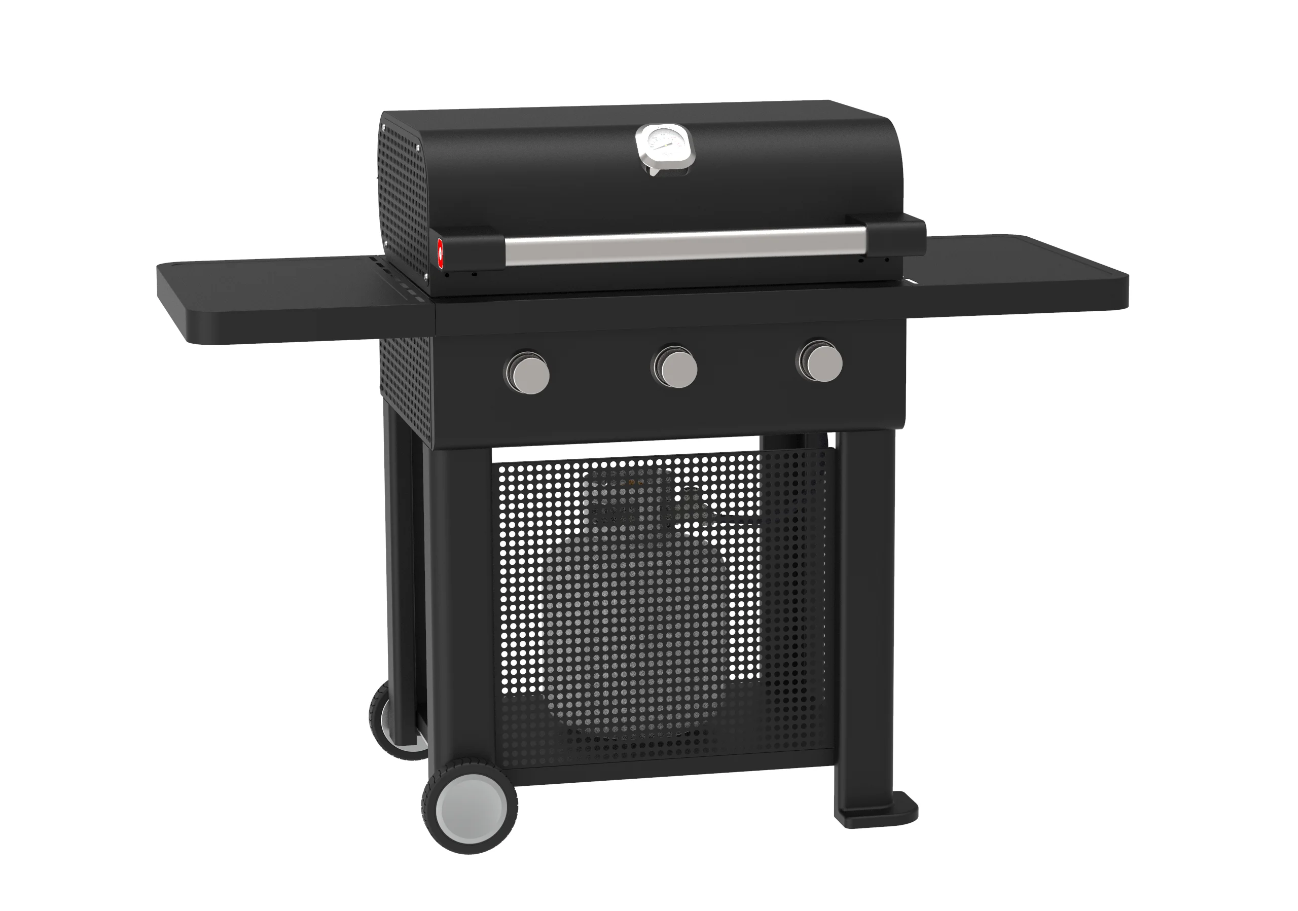 Outdoor Kitchen Cooking Charcoal Gas 3 Burners Smoker Grill Machine large gas bbq grills barbecue