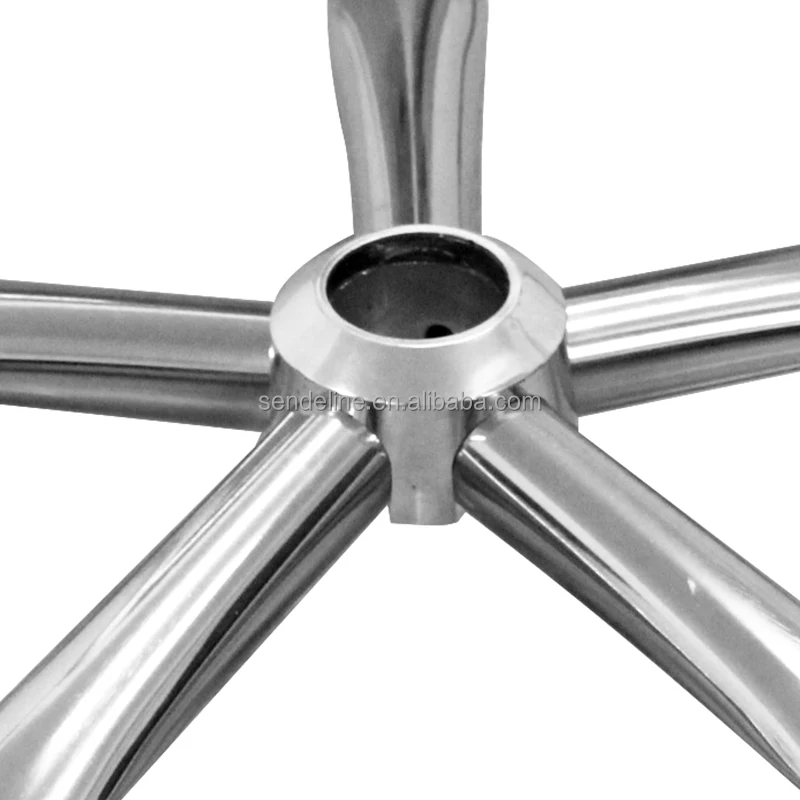 Hot-selling office chair metal accessories, chrome-plated five-star footrest, swivel chair base