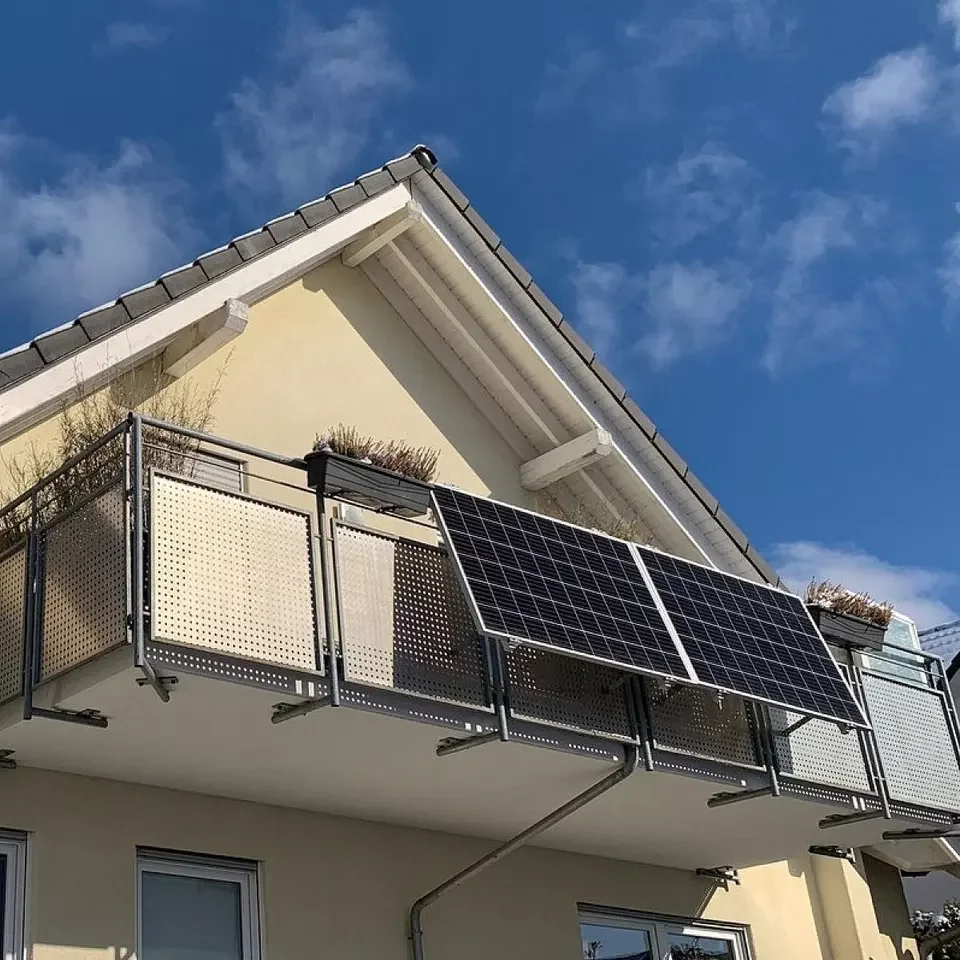 Easy Solar Kit New Design Balcony Wall Mount Bracket Solar Panel Mounting System For Home