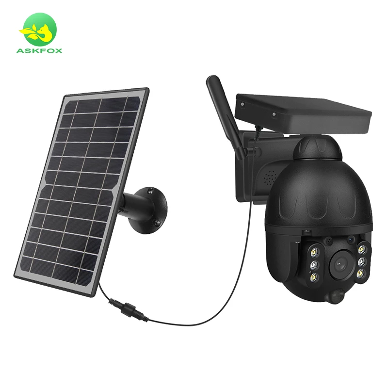 2023 Free energy Wifi 4G Outdoor CCTV Camera Speed Dome IP Solar Panel PTZ Camera HD 1080P PIR Battery Security Solar Camera