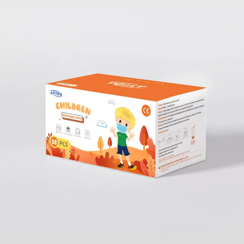 Ready to ship kids surgical mask Disposable Nose Mouth Covers Use 3-Layered Protection With CE Certificate