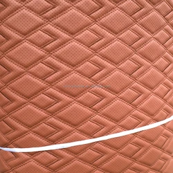 Designs Free Sample Development Embroidery Vinyl Fabric Foam 3-9Cm Faux Pvc Leather for Car Floor Mat Materials