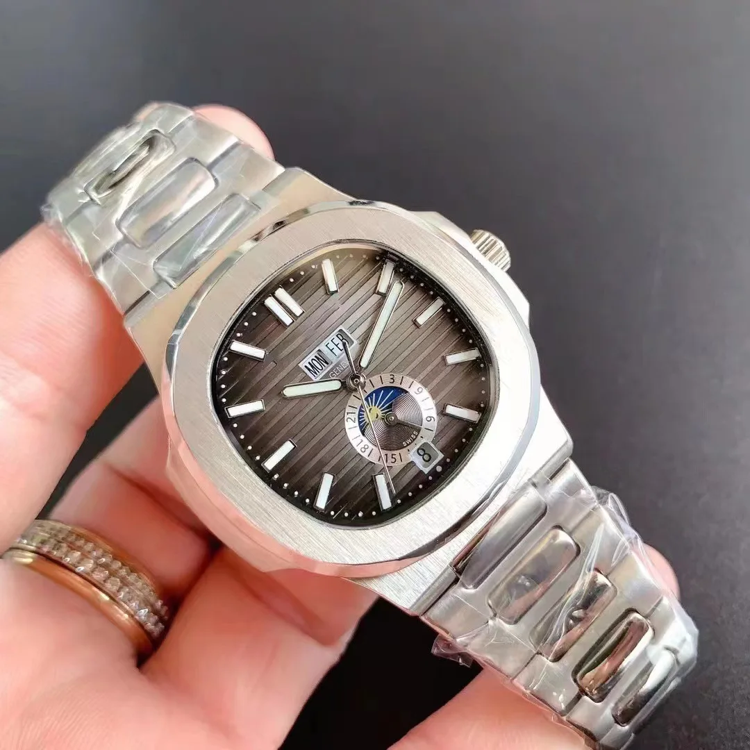 2024 Hot Selling Luxury Stainless Steel Band Analog Luminous Waterproof Quartz Wrist Watch For Men  High quality watch