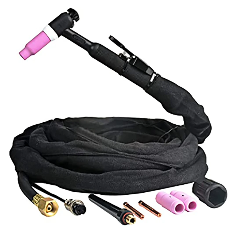Factory direct Tig welding gun air cooled Tig welding 13 feet cable,Connector: M16 1.5 Two-pin socket WP26 tig torch
