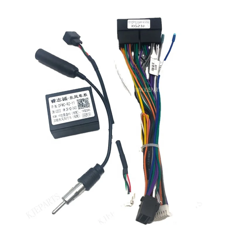 32 pin connector adapter Car Video cable Canbus for Dongfengs Joyear X5 2022 car Android player wiring harness