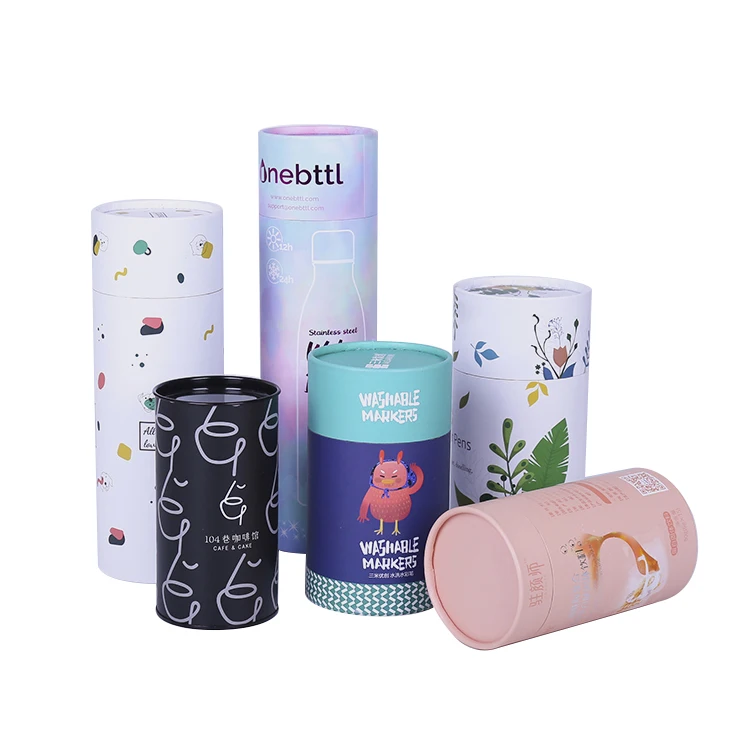 Luxury Custom Lids Kraft Essential Oil Bottle Jar Eco Friendly Twist Paper Tubes For Spices