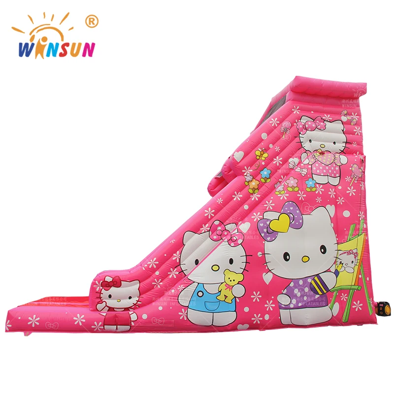 kitty Inflatable Slide pink inflatable kitty slide for girls outdoor inflatable dry slides