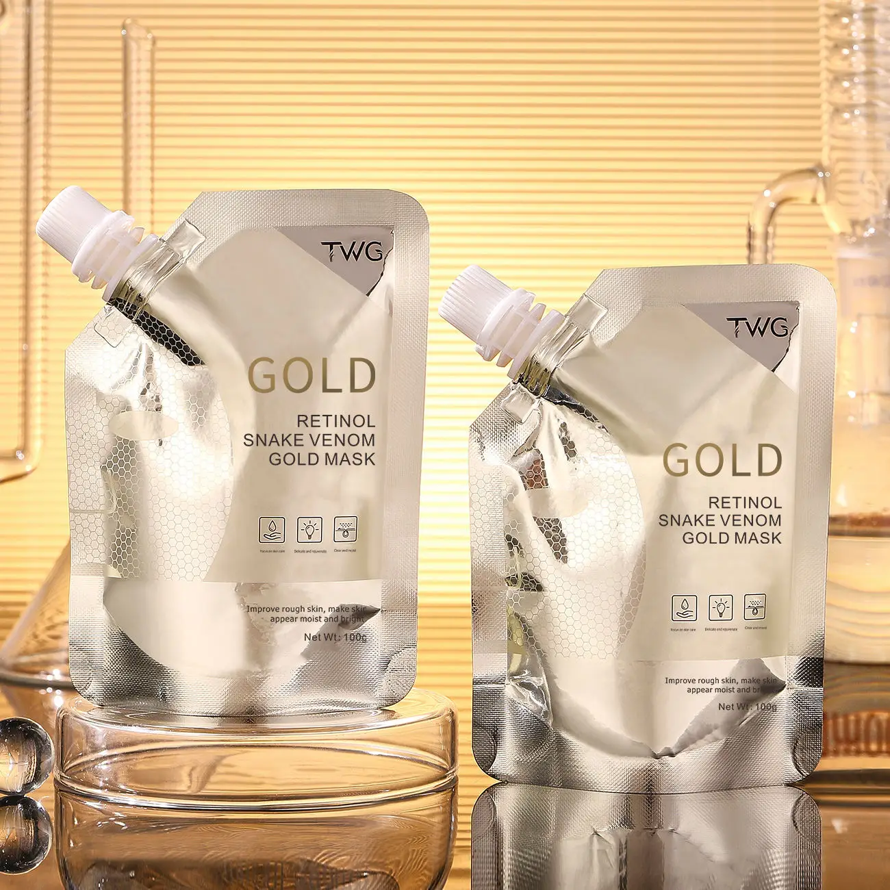 Gold Anti-Wrinkle Anti-Aging Retinol Essence Gold Skin care Mud film