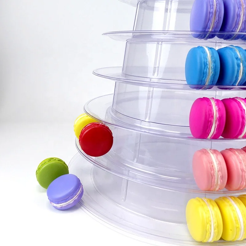 10 Tiers Macaron Cookie Chocolate Clear Plastic Tower display stand packaging