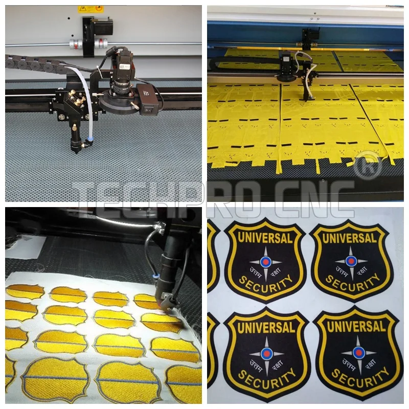 TechProCNC ccd camera laser cutting machine for fabric leather textile garment and cloth cutting industry