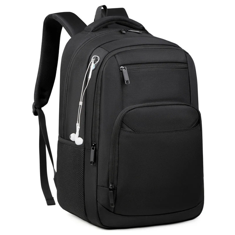 Remoid custom logo premium laptop backpack black 1680D nylon executive computer backpack with usb waterproof large mochila