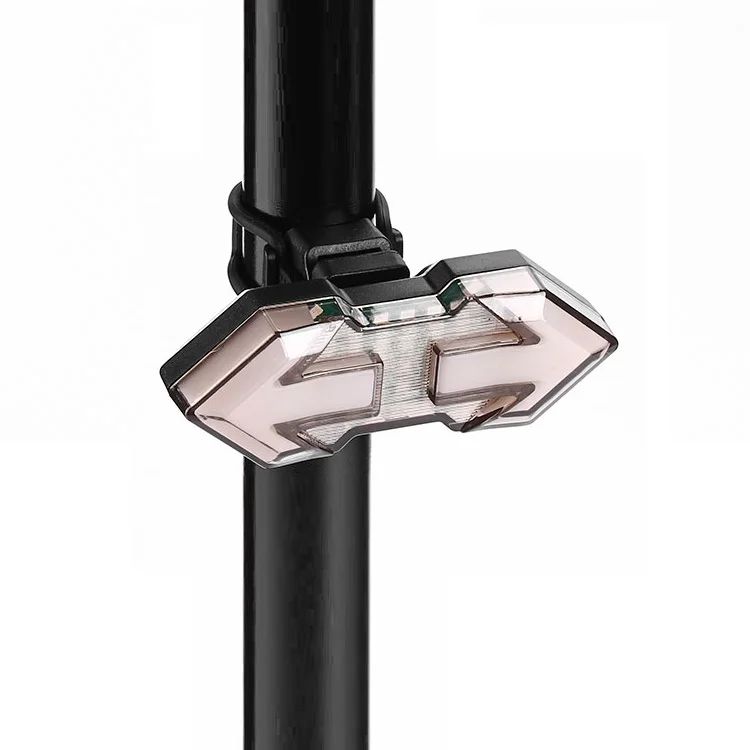 USB Rechargeable Wireless Remote Steering Rear Light Cycle Tail Light eBike Motorcycle Bicycle Alarms LED Bike Lights