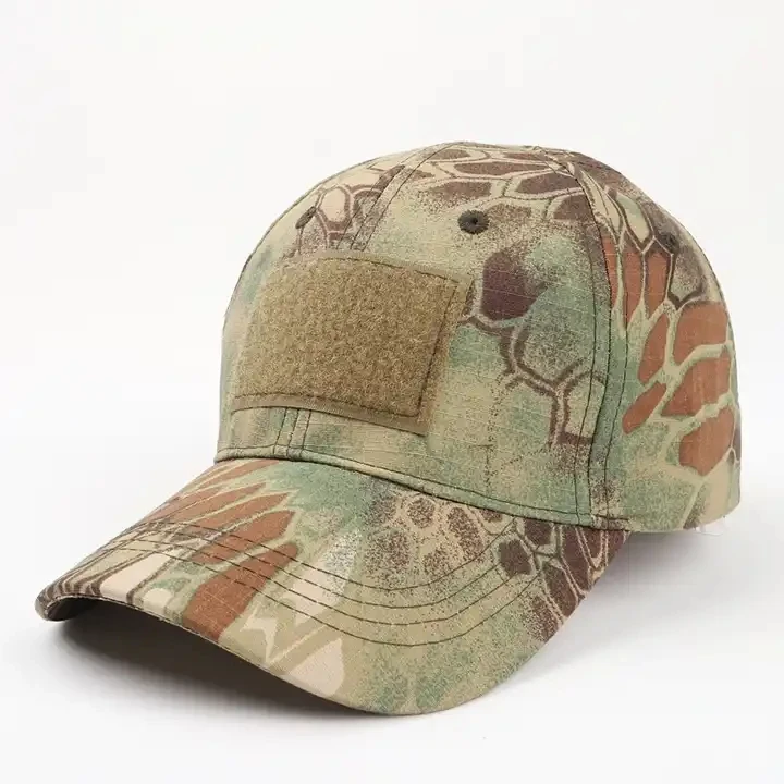 Wholesale Camouflage Hunting Baseball Cap With Victoro Patch Cotton Sport Caps