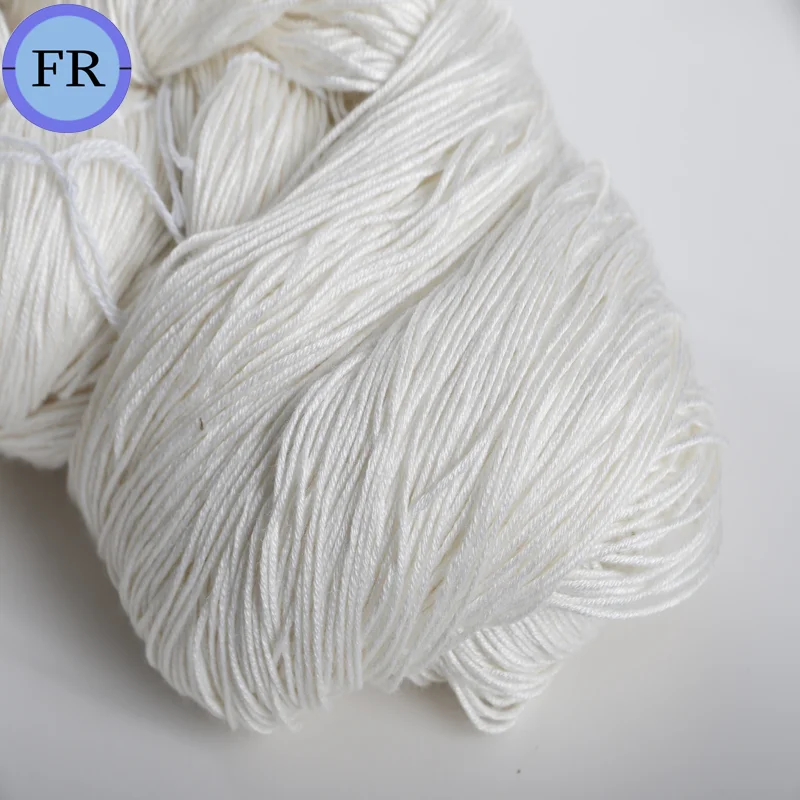 100% Marino Wool Silk Yarn 32nm/2 for Residential Carpet Luxury