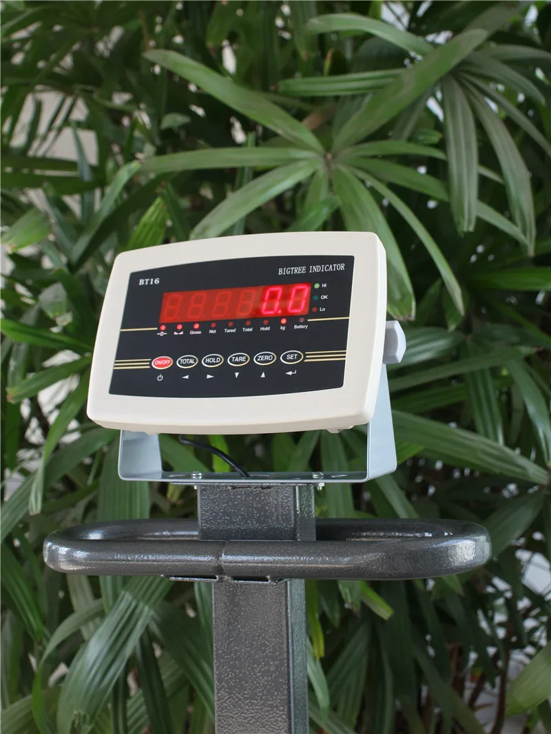 60*80cm 4 wheels fence 500kg heavy duty electronic platform weigh scale price