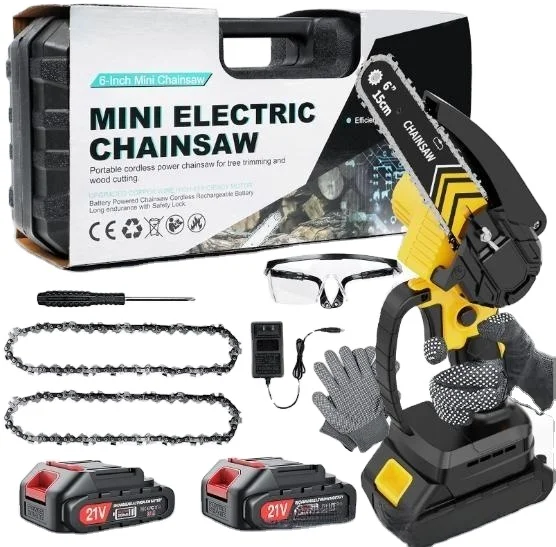 Garden Battery Power Mini Lithium Electric cordless Chainsaw with Protection Price