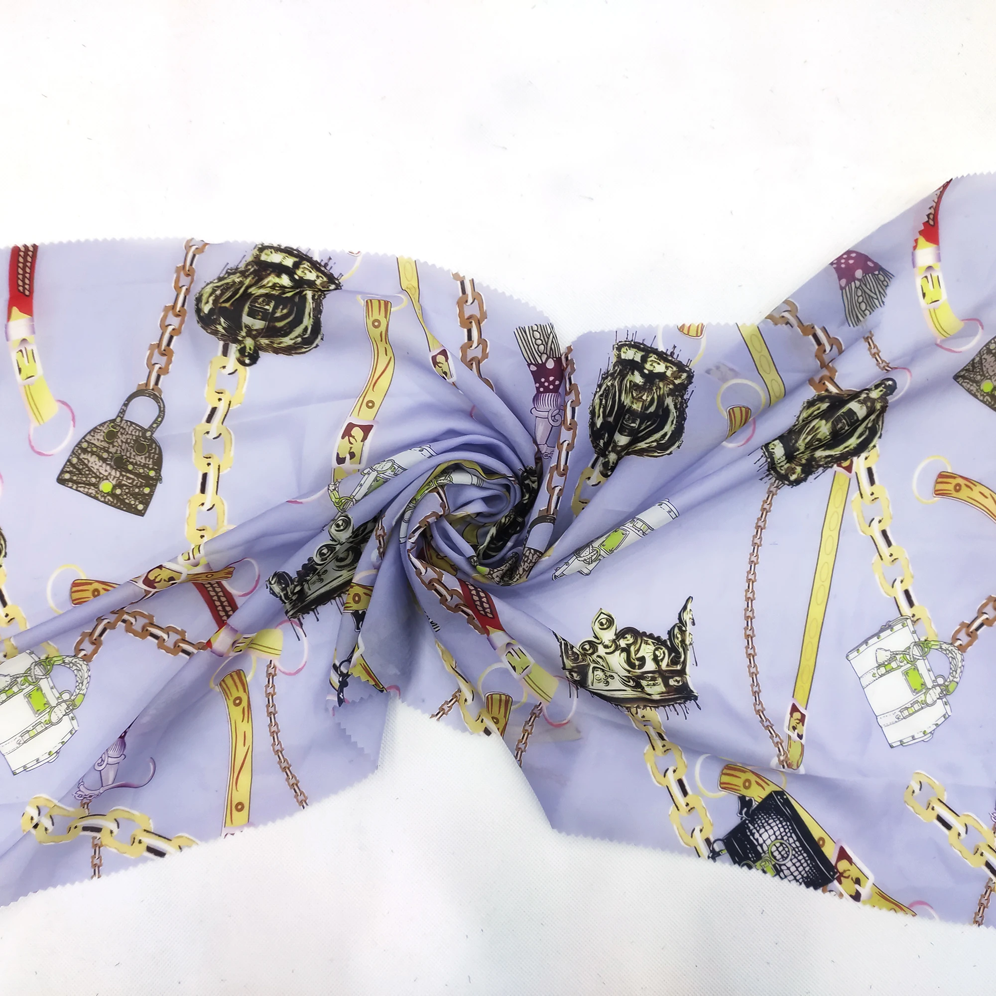 Leopard Print woven polyester fabric italian chiffon polyester fabric for upholstery