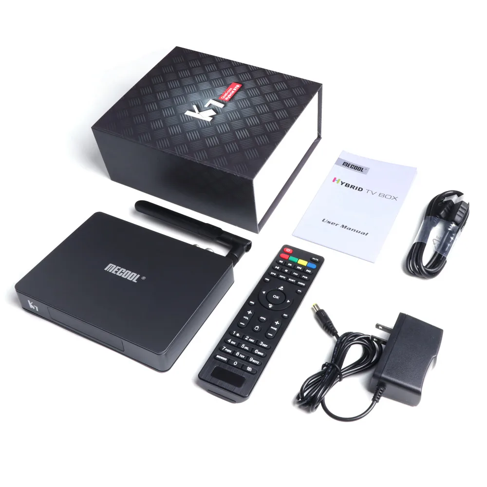  Videostrong OEM K7 4G 64G DVB-S2/T2/C Amlogic S905X2 гибридная ТВ-приставка Android с поддержкой CCCAM спутниковый