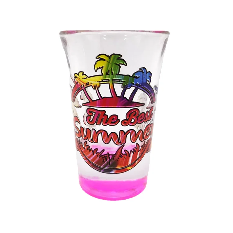 Factory wholesale souvenir shot glasses customized logo whiskey glass