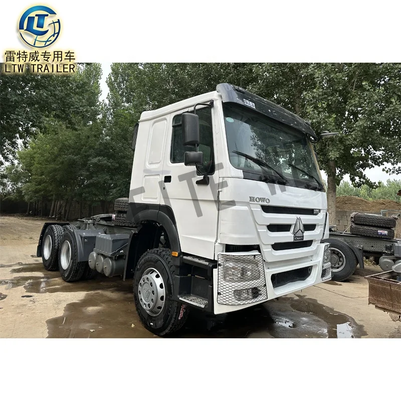 Сверхмощные грузовики sinotrux 375hp 420 с прицепом головка грузовика 371hp HOWO Подержанный тягач цена