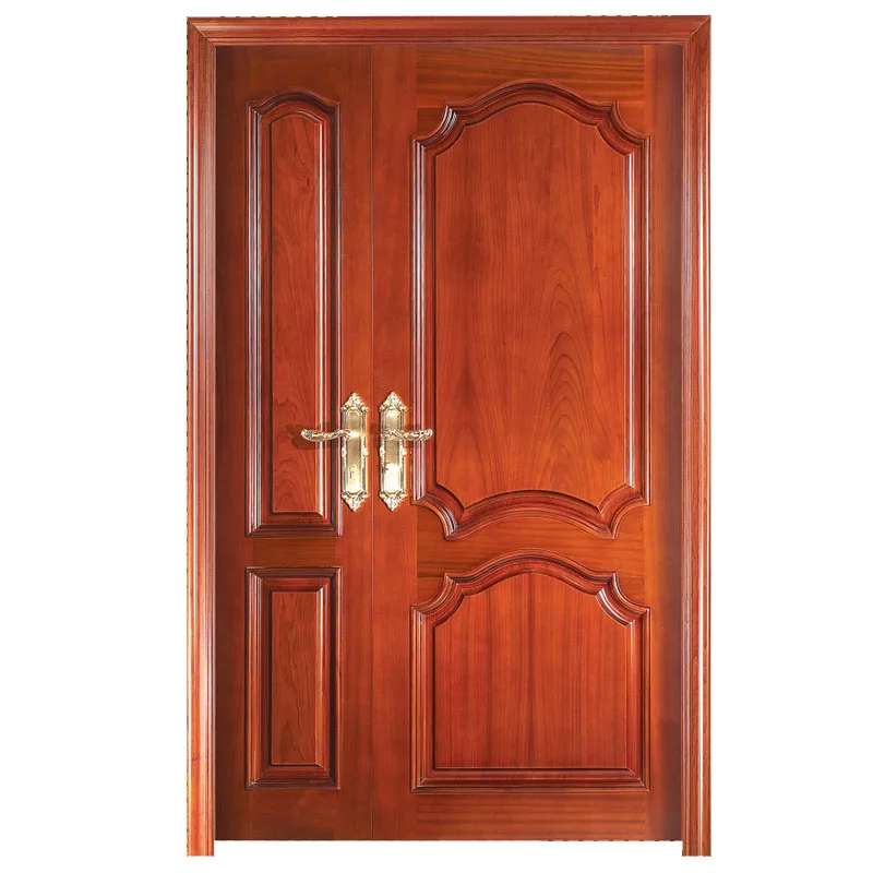 
House main entrance double door with unequal leaves 