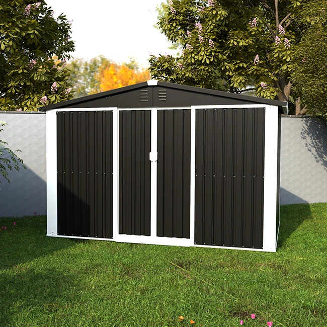 Affordability and Durability Outdoor Storage Iron Shed Tool Shed for Garden, Utility Steel Made