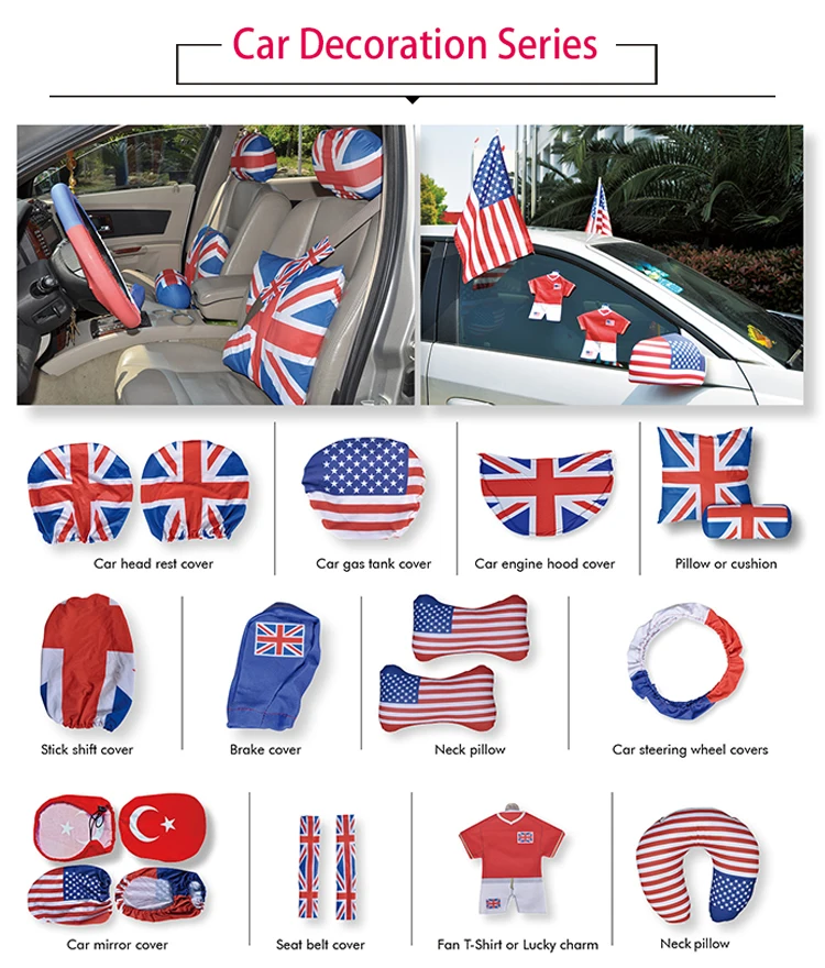 Custom US Virgin Island car side mirror cover flag