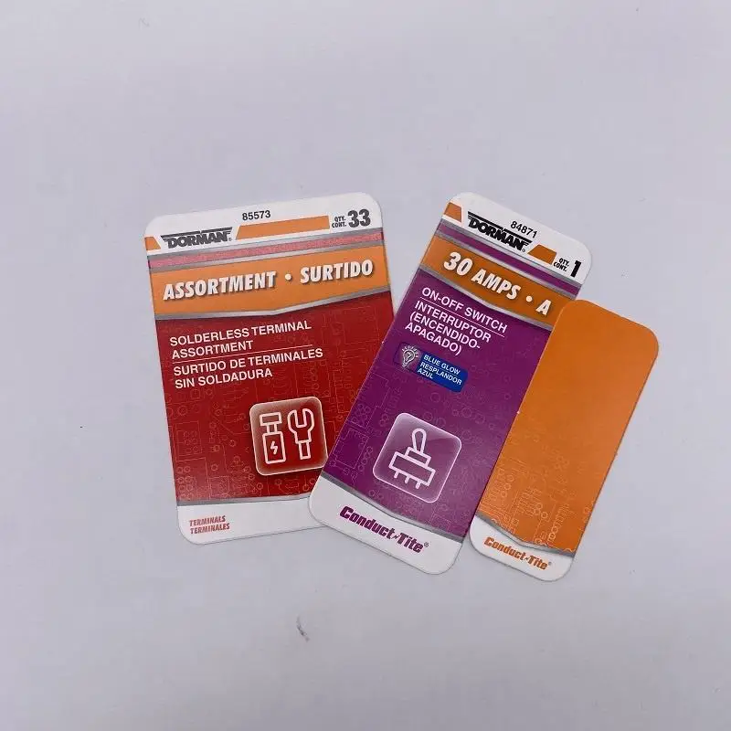 FSC Factory Direct Sale Slide Blister Insert Paper Cards Packaging Sd Slide Card Paper Blister Packaging