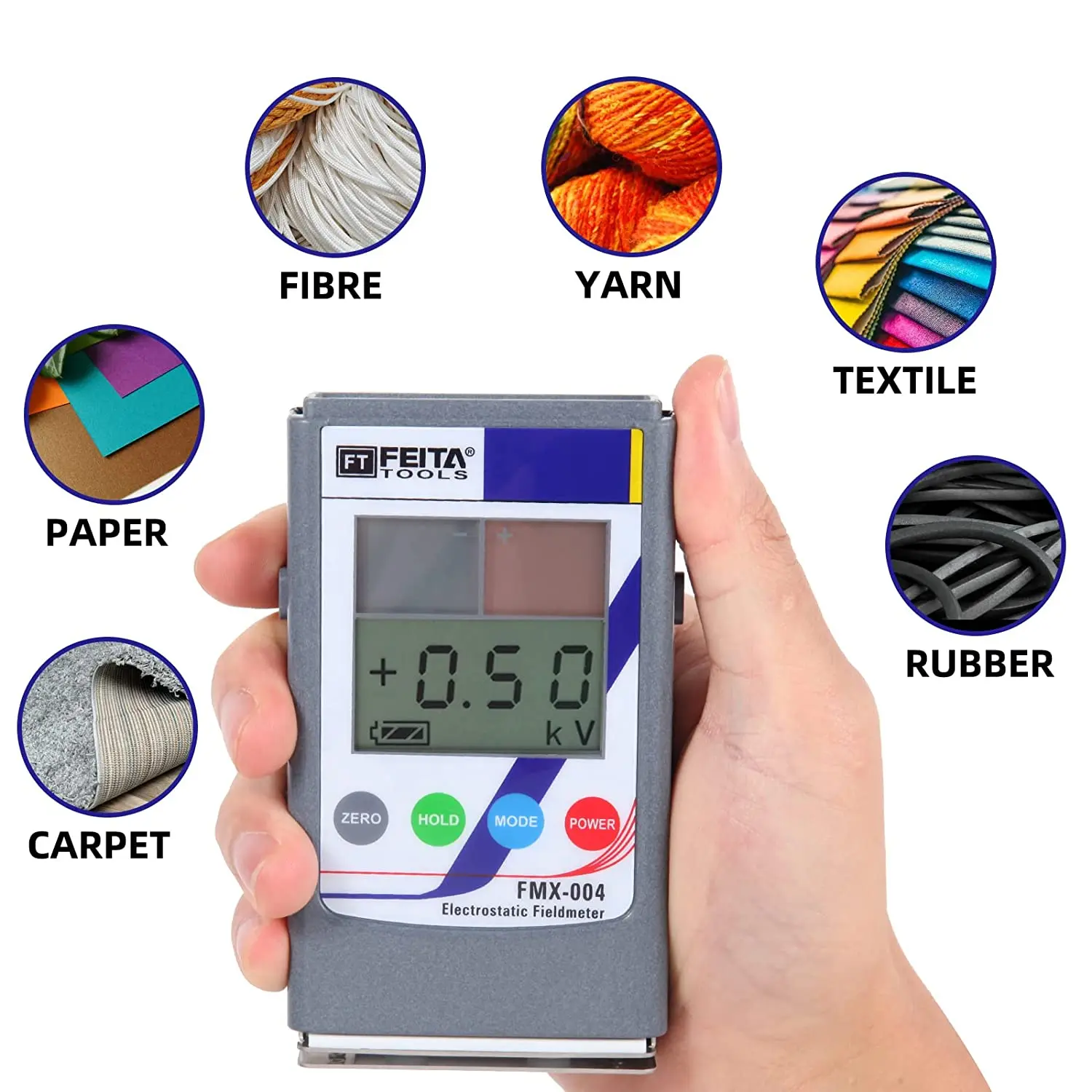 FMX-004 Portable Infrared Antistatic Field Detection Meter Test