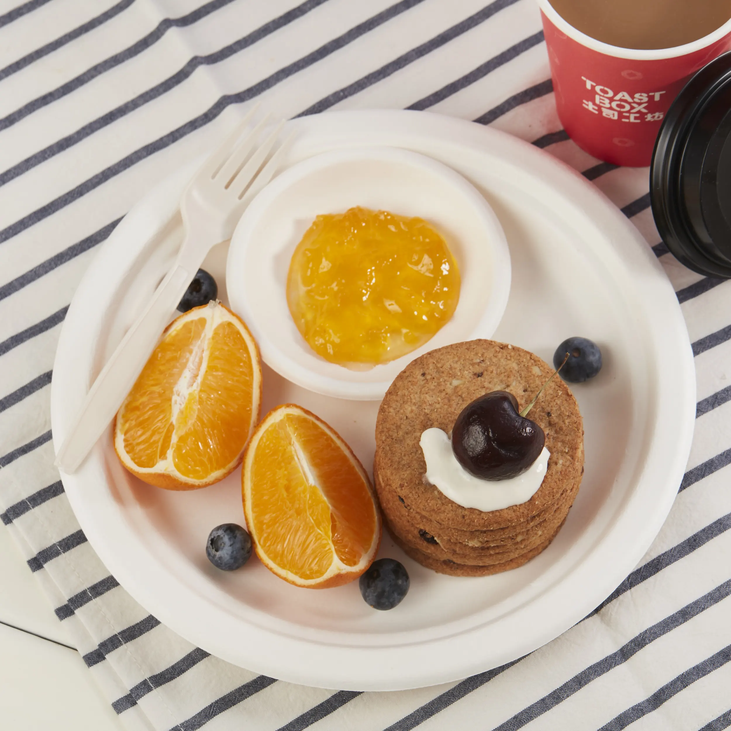 Круглая биоразлагаемая Целлюлоза для вечеринки, ресторана, сахарного тростника, бамбукового волокна, обеденная бумага, одноразовые тарелки