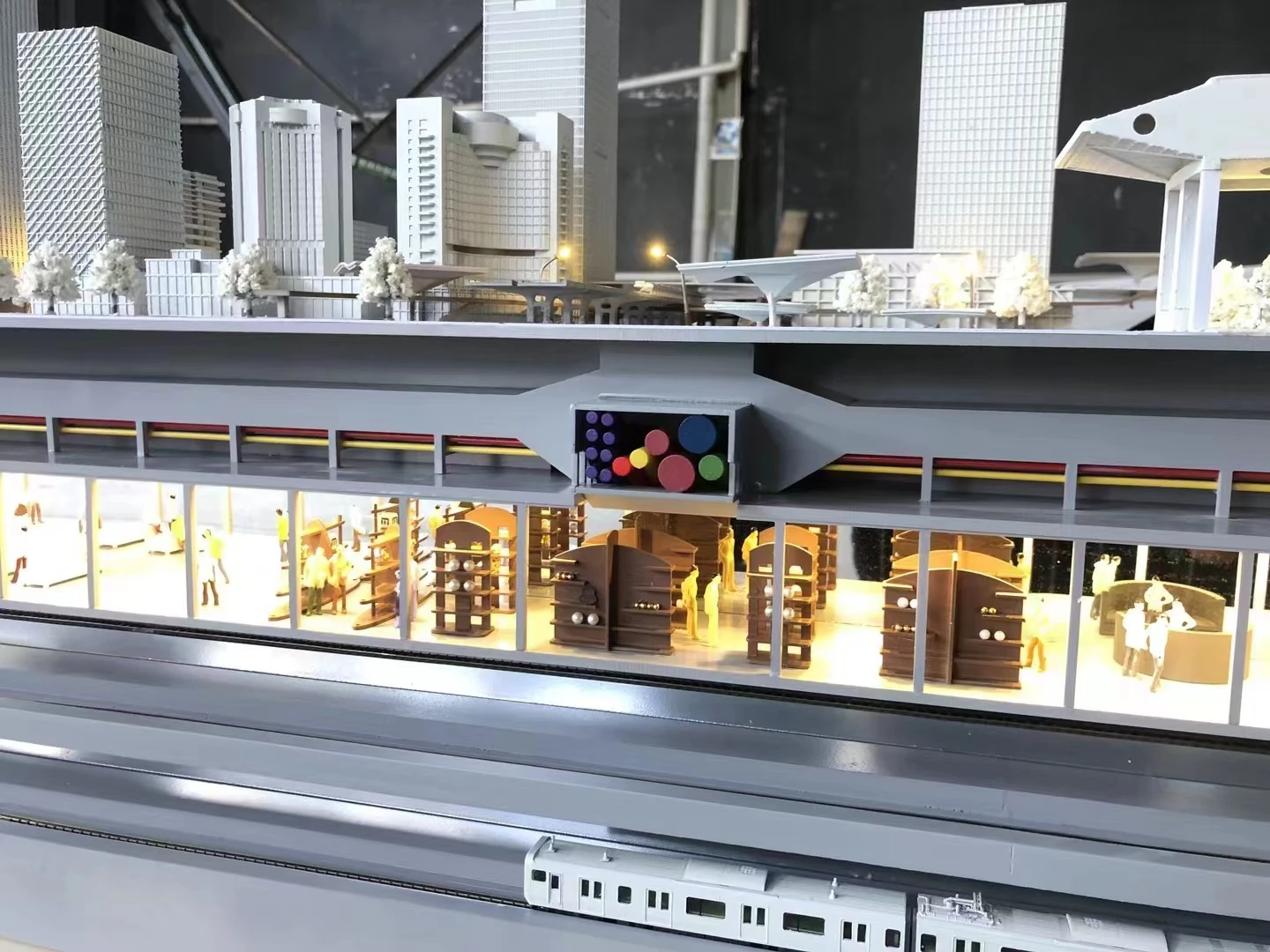 Manufacturers supply Real estate Architectural scale building model LED lighting Urban planning model making building