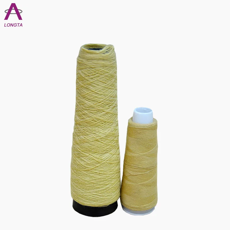 Фабричная высокопрочная Ne30S/3 огнестойкая 100% Para Kevlar ткань арамидное волокно, швейная нить n95 ткань