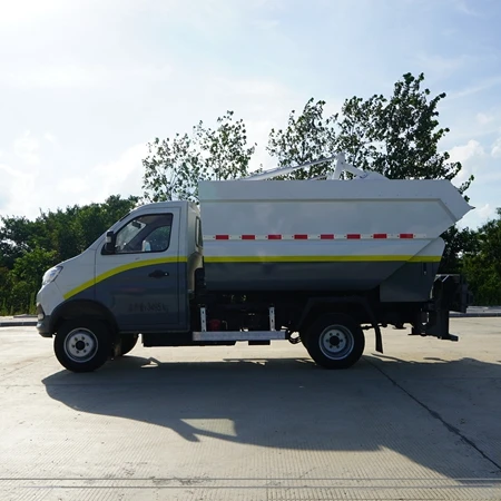 4 9 10T electric water tank collection dump compress garbage disposal compactor truck road sweeper hook lift waste remote