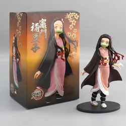 Anime Demon Slayer katana Model Decoration Collection Toy Blind Box Action Figure Set PVC Toys Zenitsu Tanjiro Nezuko