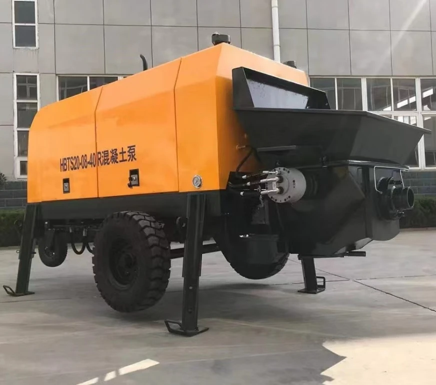 Factory supply operation easily stationary diesel concrete pump for house building portable concrete pump price