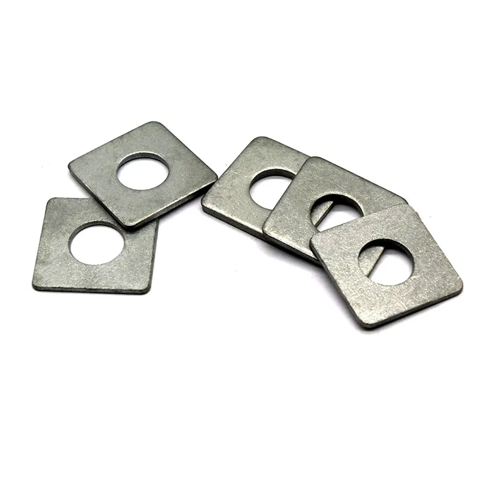 Factory Supplier Flat Square Washer Finished Zinc Plated Carbon