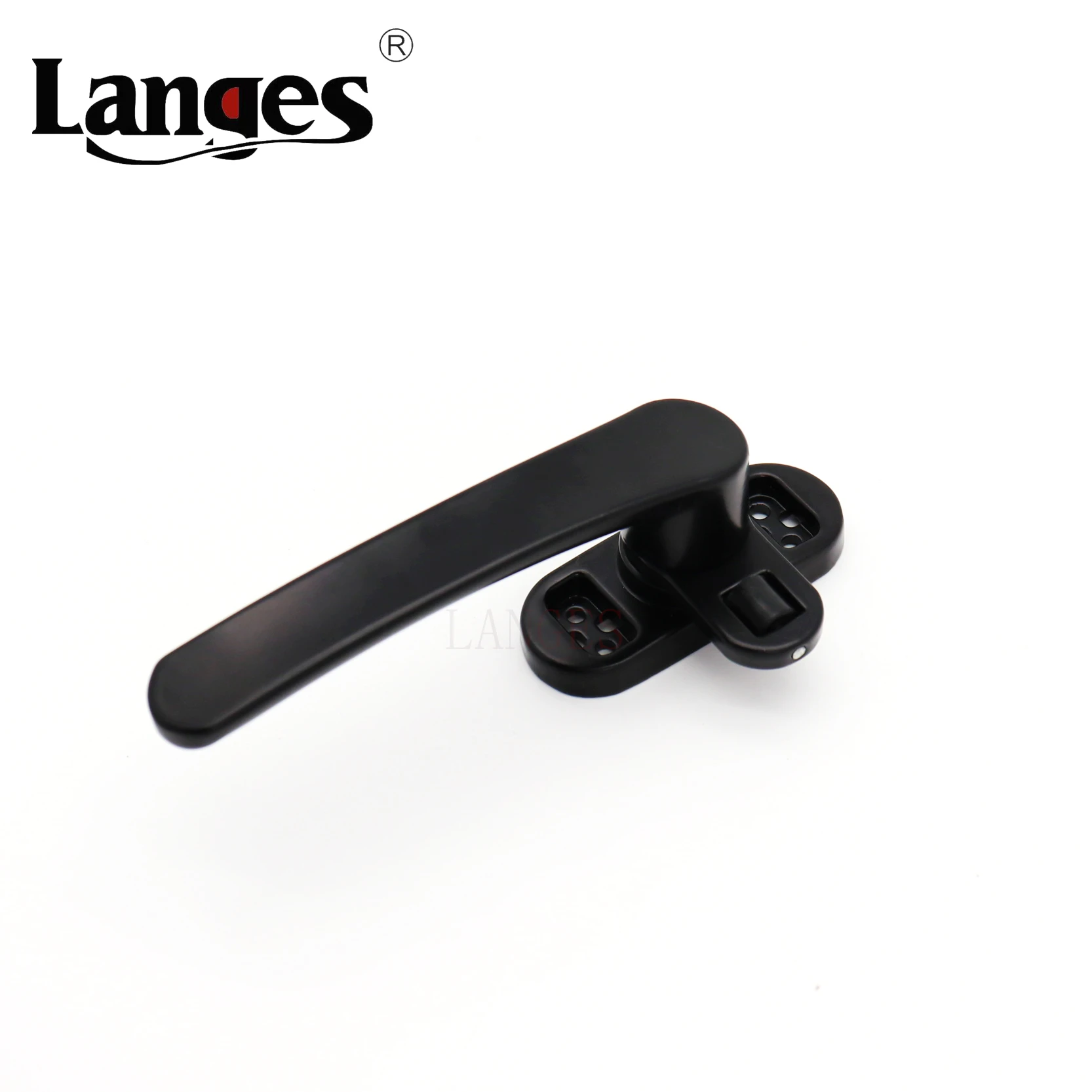 China Manufacture Door Black Roller Flat Handle Aluminum Alloy Casement Window Handle for aluminum Door